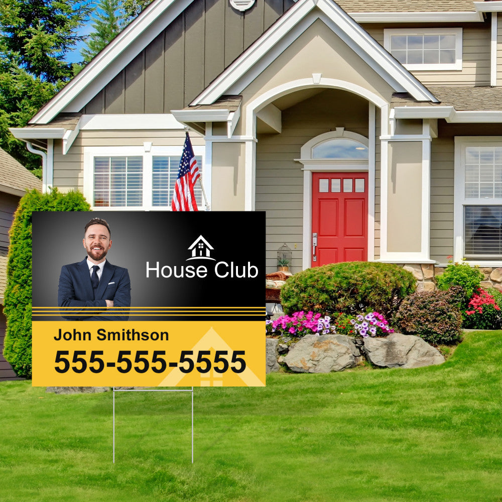 YARD SIGN WITH H STAKE