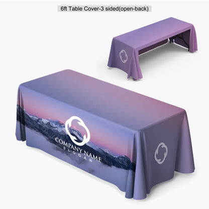 6FT TABLE COVER OPEN BACK