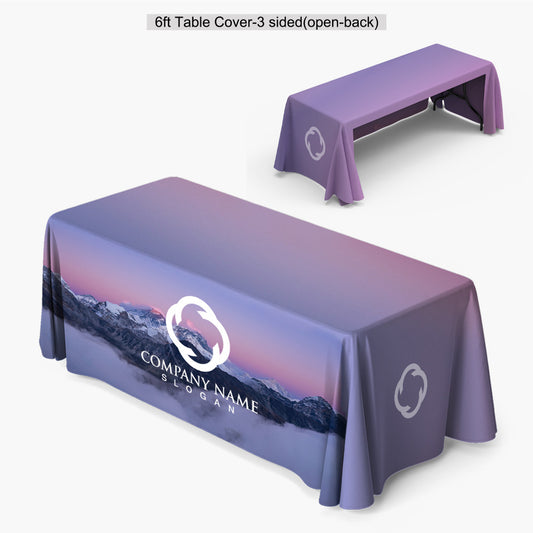6FT TABLE COVER OPEN BACK