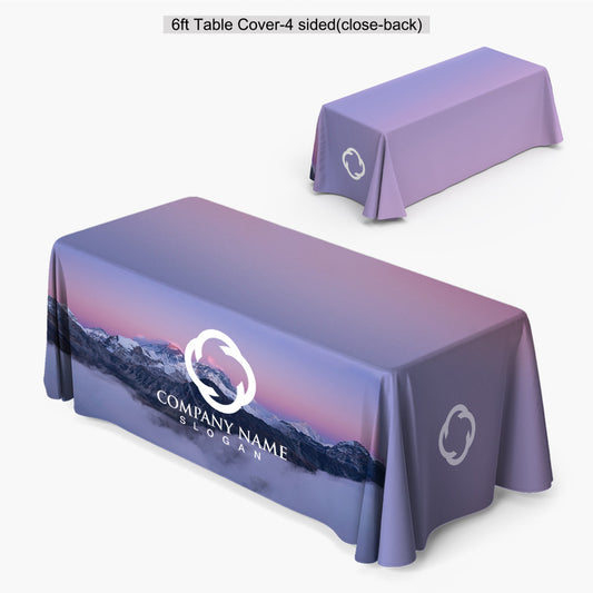 6FT TABLE COVER CLOSED BACK