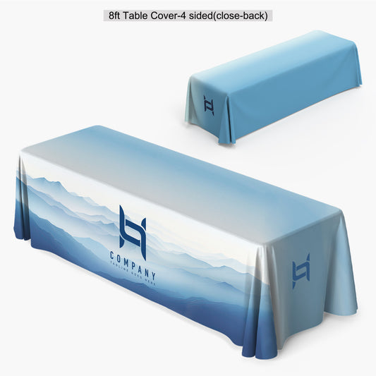 8FT TABLE COVER CLOSED BACK