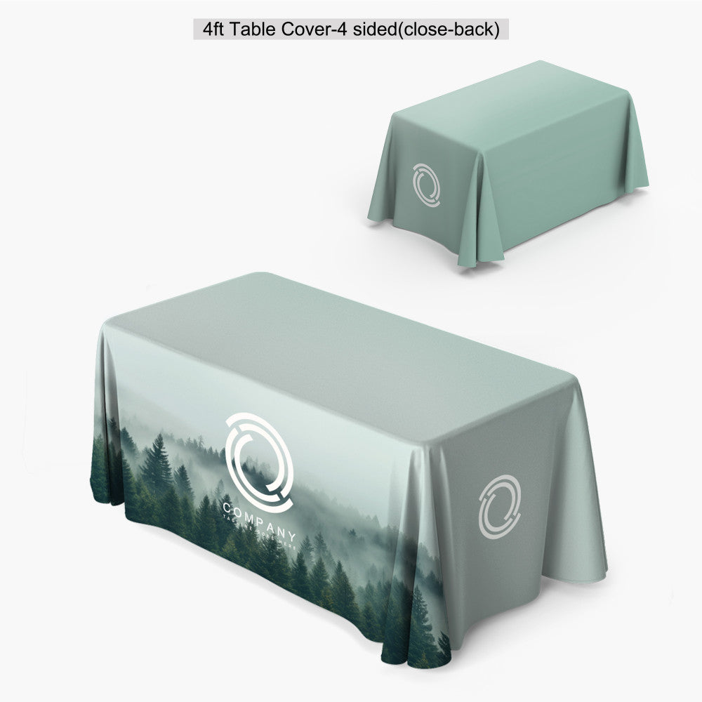 4FT TABLE COVER CLOSED BACK