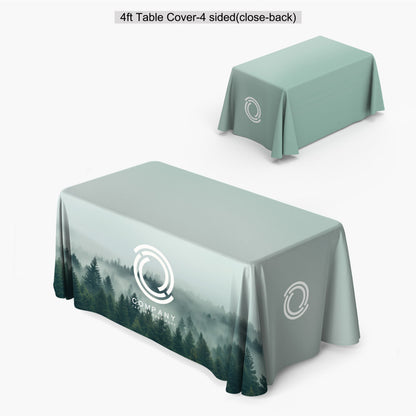 4FT TABLE COVER CLOSED BACK