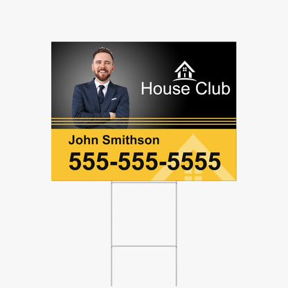 YARD SIGN WITH H STAKE