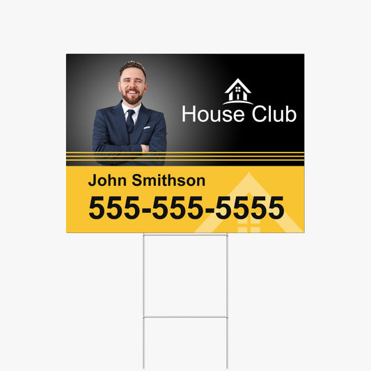 YARD SIGN WITH H STAKE