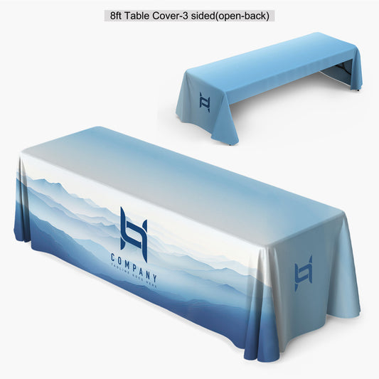 8FT TABLE COVER OPEN BACK